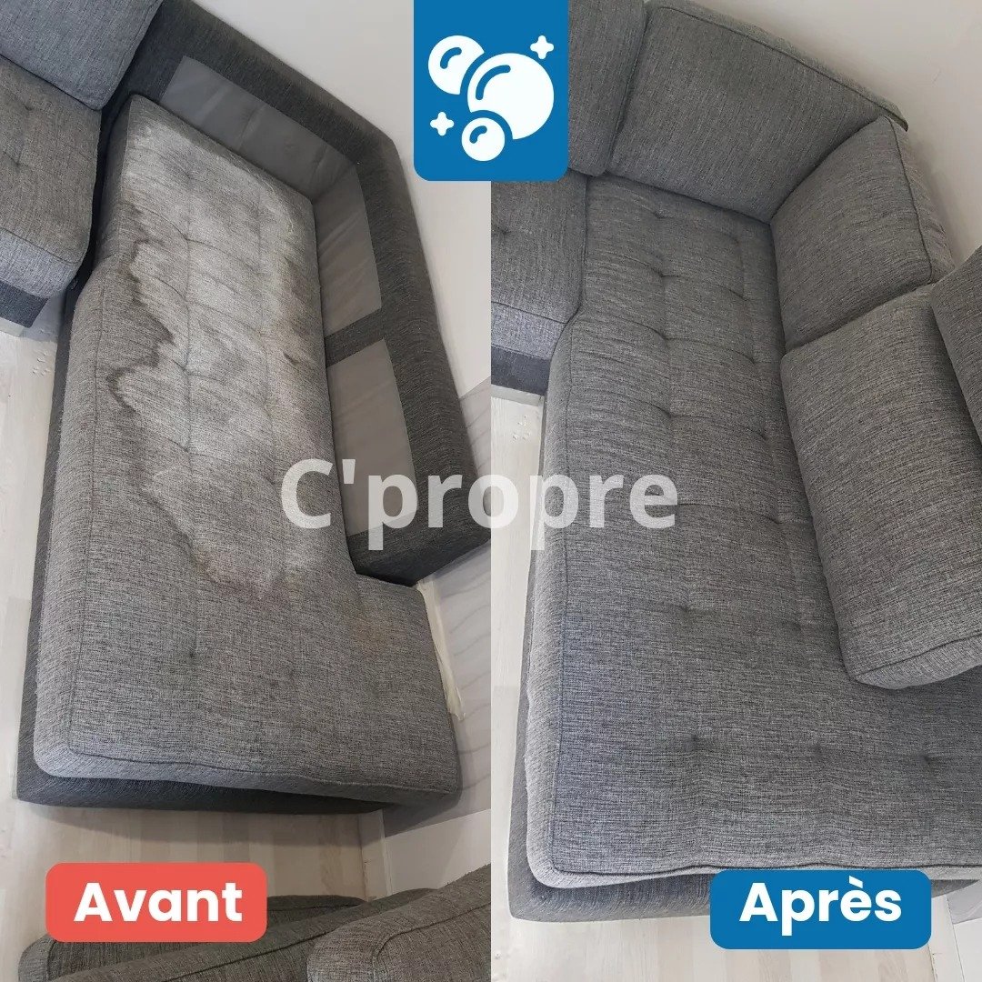 Avant après canapé d'angle